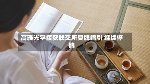 高雅光学接获联交所复牌指引 继续停牌