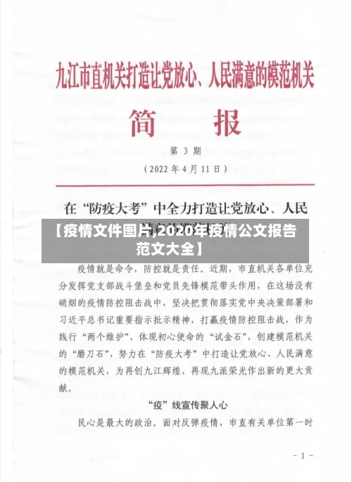 【疫情文件图片,2020年疫情公文报告范文大全】